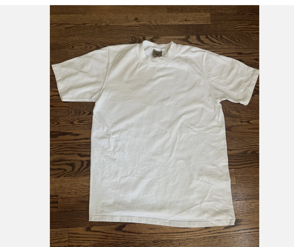 Vintage Goodwear USA 100% Cotton Tee, White Men's Medium Heavyweight T-shirt